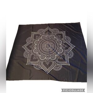 Black and White Mandala Tapestry